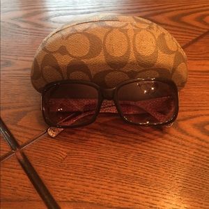 Coach sunglasses brown